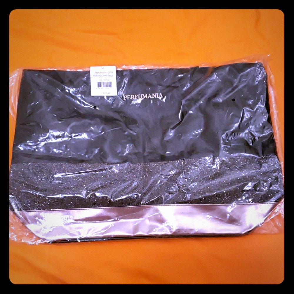 Perfumania glittery bag.